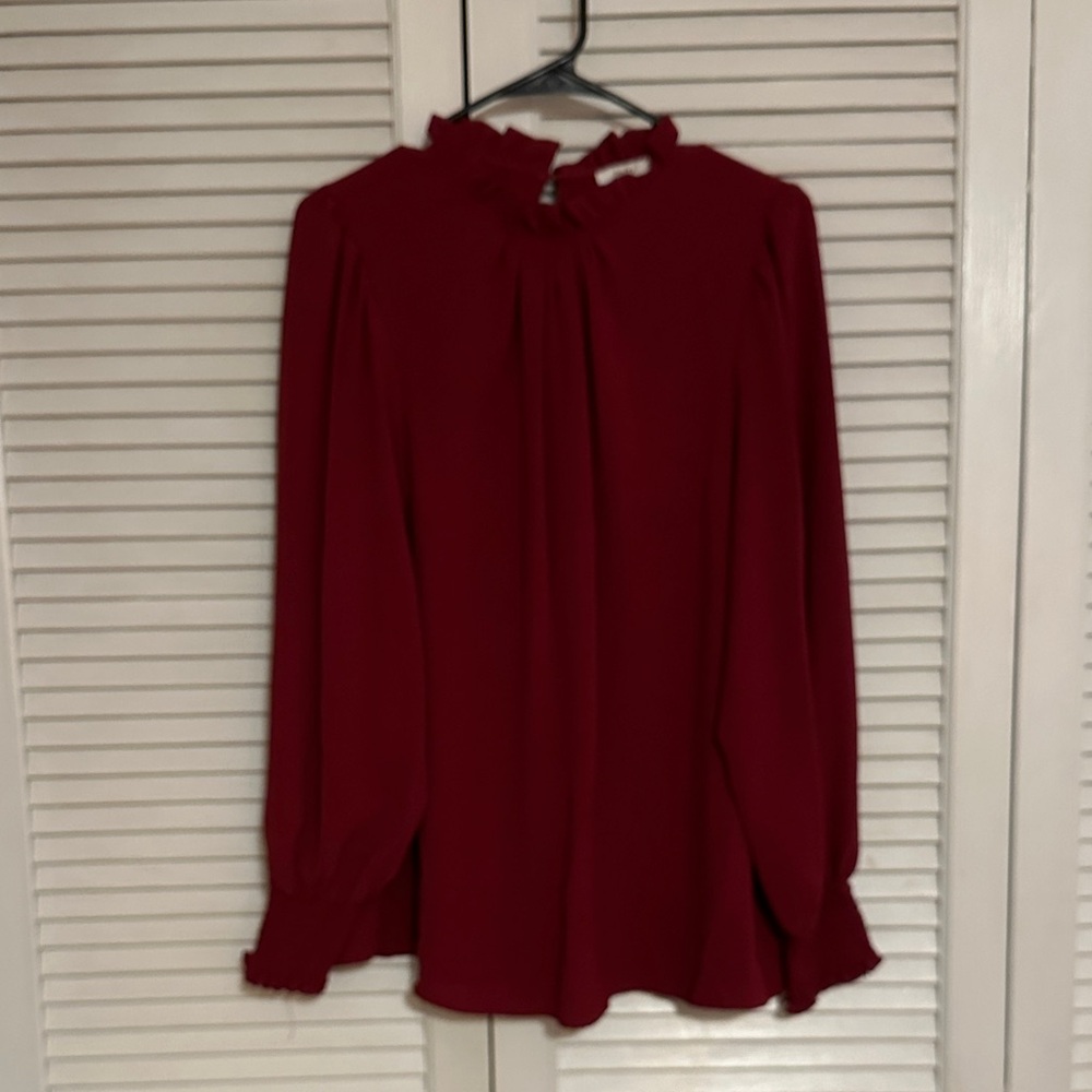 JODIFL Rich Red Blouse